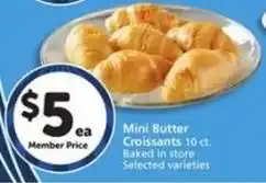 Albertsons Mini Butter Croissants offer