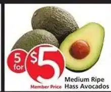Albertsons Medium Ripe Hass Avocados offer