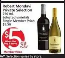 Albertsons Robert Mondavi Private Selection offer