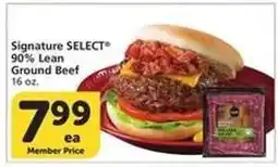 Albertsons Signature SELECT 90% Lean Ground Beef offer