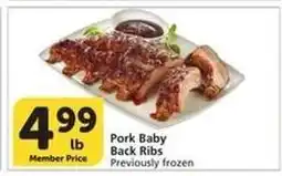 Albertsons Pork Baby Back Ribs offer