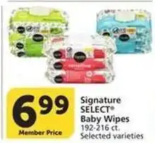 Albertsons Signature SELECT Baby Wipes offer
