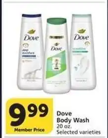 Albertsons Dove Body Wash offer