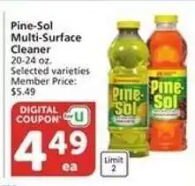 Albertsons Pine-Sol Multi-Surface Cleaner offer