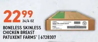 Boneless skinless chicken breast patuxent farms