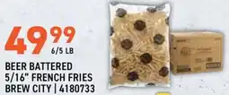 US Foods Chef's Store Beer battered 5/16" french fries brew city offer