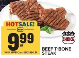 Food Lion Beef t-bone steak offer