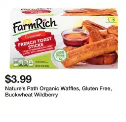 Wegmans Nature's Path Organic Waffles, Gluten Free, Buckwheat Wildberry offer