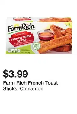 Wegmans Farm Rich French Toast Sticks, Cinnamon offer