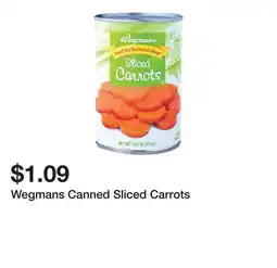Wegmans Wegmans Canned Sliced Carrots offer