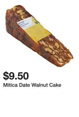 Wegmans Mitica Date Walnut Cake offer