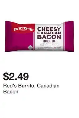 Wegmans Red's Burrito, Canadian Bacon offer