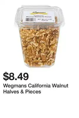 Wegmans Wegmans California Walnut Halves & Pieces offer