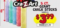 Ollie's 5 CT. GIANT CHALK STICKS offer