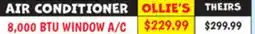 Ollie's AIR CONDITIONER 8, 000 BTU WINDOW A/C offer