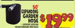 Ollie's 50' EXPANDING GARDEN HOSE offer