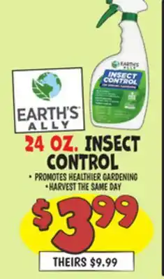 Ollie's EARTH'S ALLY 24 OZ. INSECT CONTROL offer