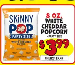 Ollie's 8 OZ. WHITE CHEDDAR POPCORN offer