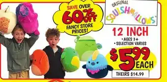 Ollie's ORIGINAL SQUISHMALLOWS offer