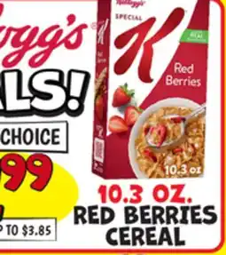 Ollie's KELLOGG'S RED BERRIES CEREAL offer