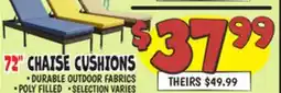 Ollie's 72 CHAISE CUSHIONS offer