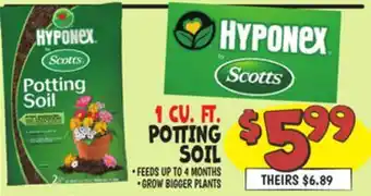 Ollie's 1 CU. FT. POTTING SOIL offer