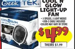 Ollie's COOL N' GLOW LIGHT-UP FAN offer