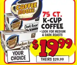 Ollie's 75 CT. K-CUP COFFEE offer
