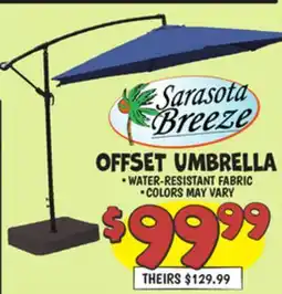 Ollie's Sarasota Breeze OFFSET UMBRELLA offer