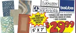 Ollie's 5' X 7' HUGE INDOOR/OUTDOOR AREA RUG offer