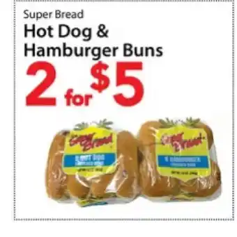 Three Guys from Brooklyn Super Bread Hot Dog & Hamburger Buns offer