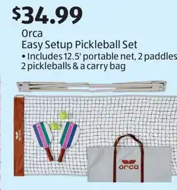 Aldi Orca Easy Setup Pickleball Set offer
