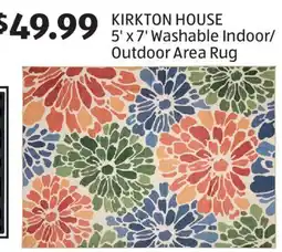 Aldi KIRKTON HOUSE Washable Indoor/Outdoor Area Rug offer