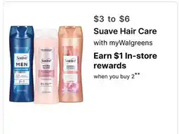 Walgreens Suave Hair Care offer