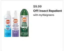 Walgreens Off! Insect Repellent offer
