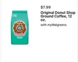 Walgreens Original Donut Shop Ground Coffee 12 oz offer