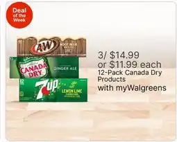 Walgreens 12-Pack Canada Dry Products offer