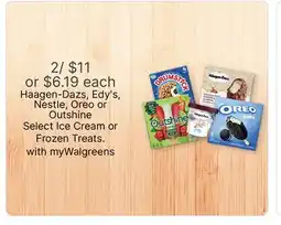 Walgreens Haagen-Dazs, Edy's, Nestle, Oreo or Outshine Select Ice Cream or Frozen Treats offer