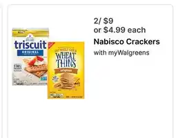 Walgreens Nabisco Crackers offer