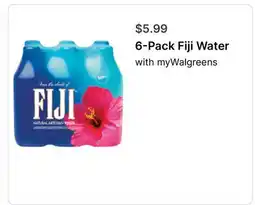Walgreens 6-Pack Fiji Water offer