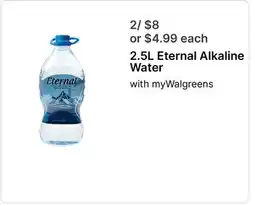 Walgreens 2.5L Eternal Alkaline Water offer