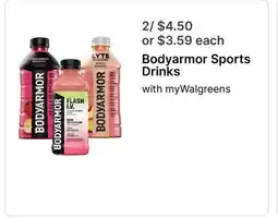 Walgreens Bodyarmor Sports Drinks offer