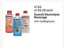 Walgreens SueroX Electrolyte Beverage offer