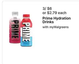 Walgreens Prime Hydration Drinks offer