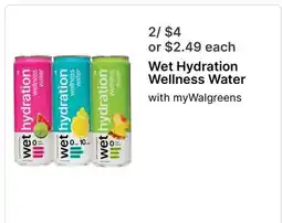 Walgreens Wet Hydration Wellness Water offer