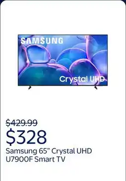 Walmart Samsung 65 Class Crystal UHD U7900F 4K Smart TV 2025 - UN65U7900FFXZA offer