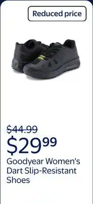 Walmart Goodyear Women's Dart Slip-Resistant Work Shoes offer