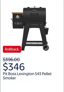 Walmart Pit Boss Pellet Smoker, Lexington 543 Square inch Wood Fired Pellet Grill, Onyx Series offer