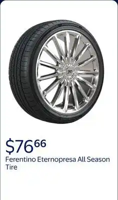 Walmart Ferentino Eternopresa All Season 225/60R16 98H Passenger Tire offer