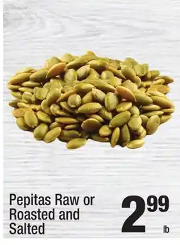Super King Markets Pepitas Raw or Roasted and Salted offer